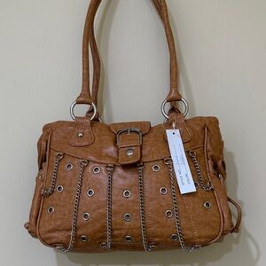 Boho shoulder bag Camel classic Shoulder Bag Women’s  Handbag H 8.5” W 12.5” D4”